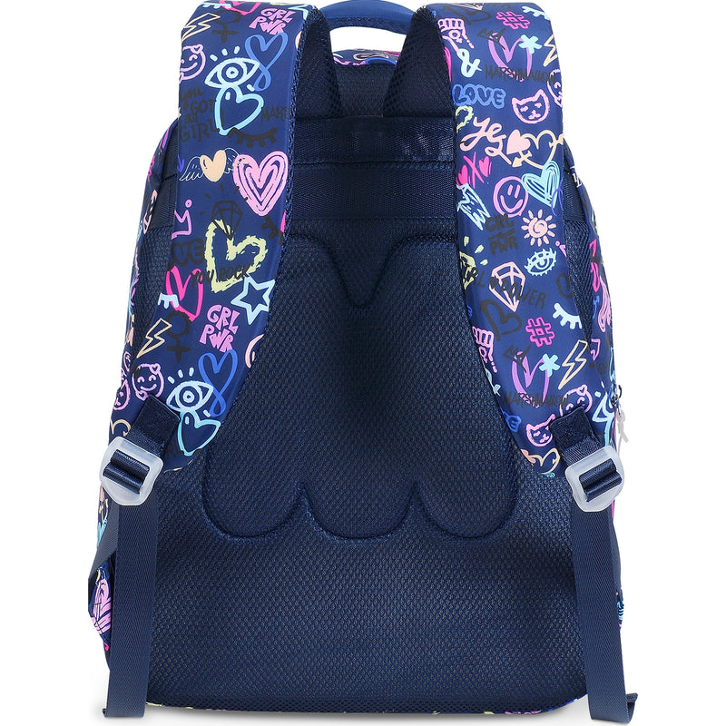 Mochila Dupla Scribble Navy Marshmallow