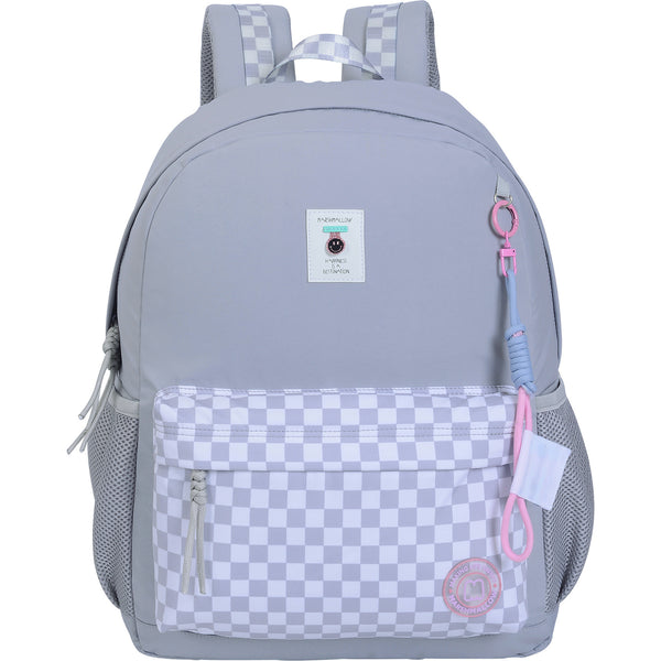 Mochila Gingham Grey Marshmallow