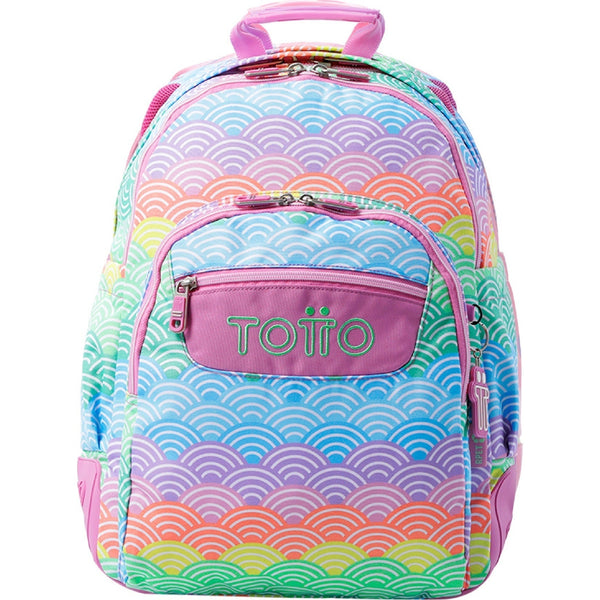 Mochila Com Base Borracha Arco Iris Totto