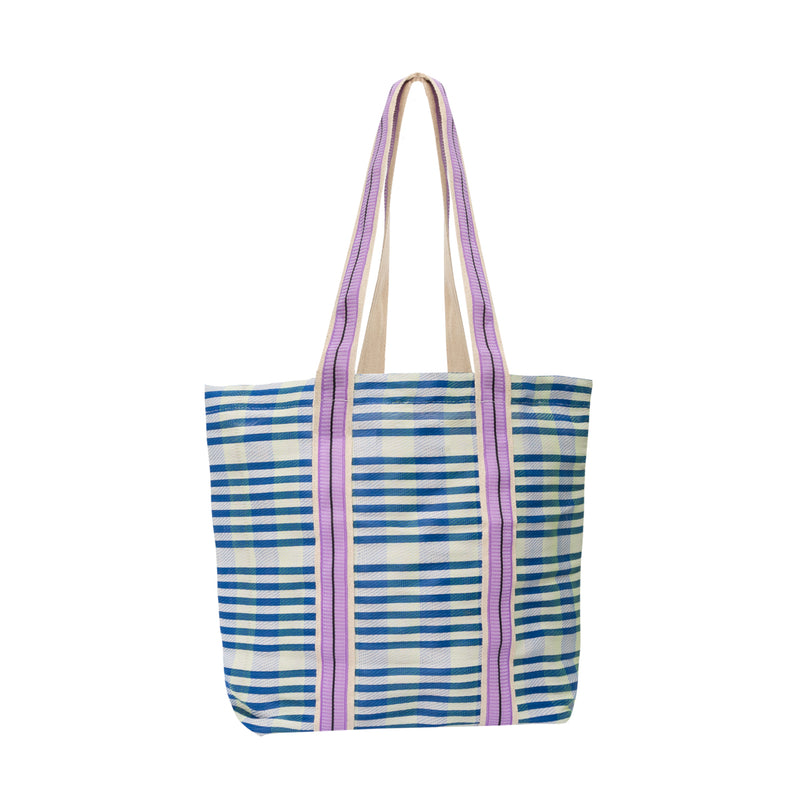 Tote Bag - Blue And White