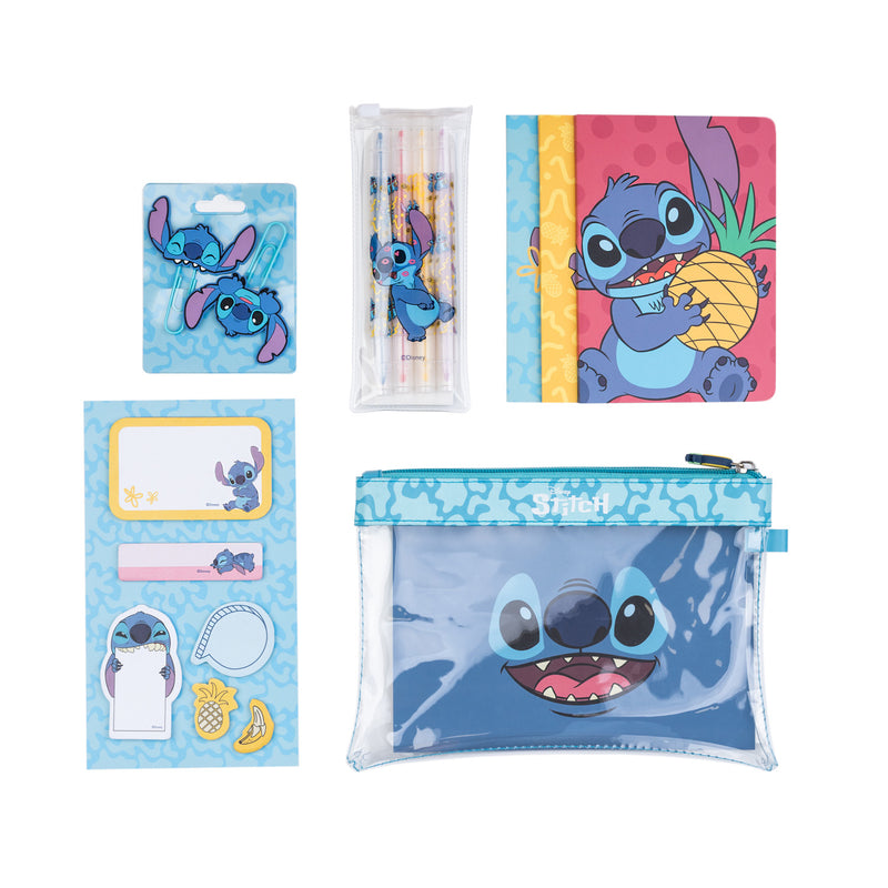 Conjunto Papelaria - Stitch Tropical