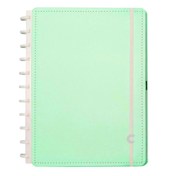 Caderno Grande Verde Pastel
