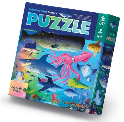 Puzzle 60 Peças Foil Shimmering Shark