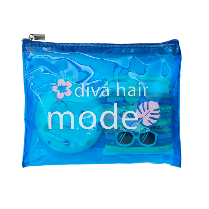 Bolsa de Higiene Pessoal + Laços de Cabelo + Pente - Diva Hair Mode
