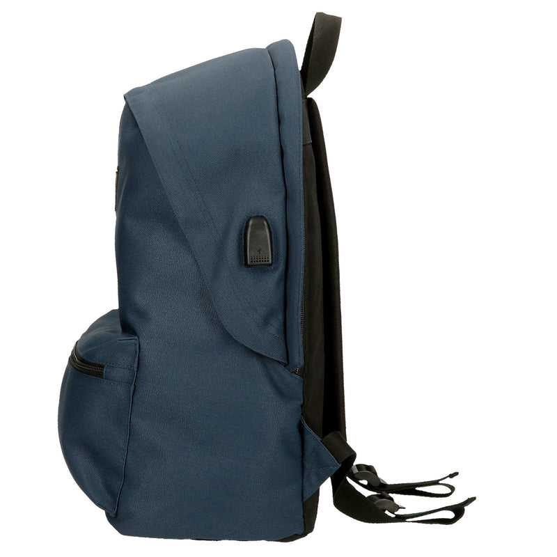 Mochila Dupla Com Divisória para Pc Aris Evergreen Azul