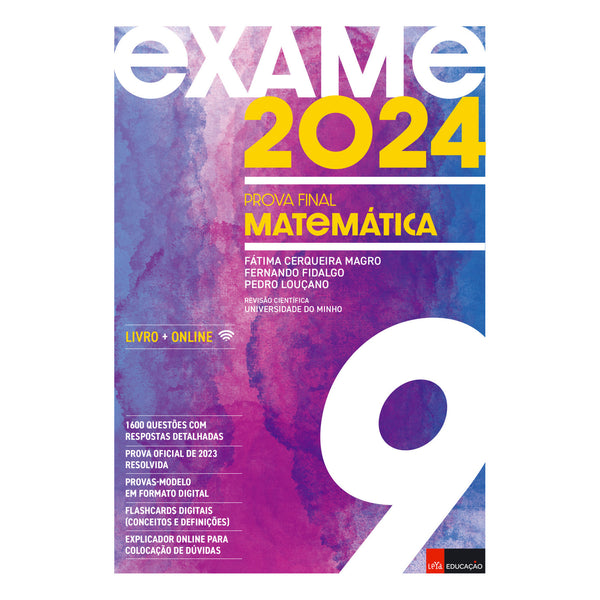 Exame 2024 Matemática 9 de Fátima Cerqueira Magro, Fernando Fidalgo, Pedro Louçano